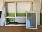 Twee Identieke PVC Ramen met Kozijnen – Dubbel Glas & Draai/, Ophalen, Kunststof, Zo goed als nieuw, 150 tot 225 cm