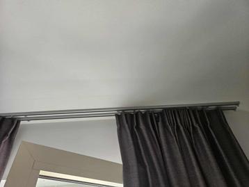Gordijnenrails Set (2 Rails) - 300 CM - Grijs beschikbaar voor biedingen