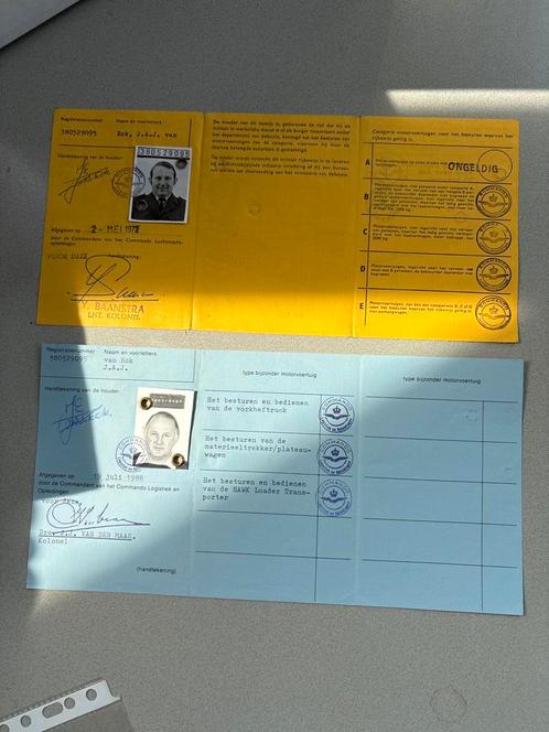 Documenten, oorlog, wo1/wo2, militair, leger, certificaten, Verzamelen, Militaria | Algemeen, Verzenden