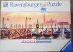 ravensburger puzzel 1000 stukjes gondels in venetie 7 euro, Comme neuf, Enlèvement ou Envoi