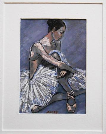 "Ballerina" Origineel impressionistisch schilderij   