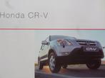 Brochure du Honda CRV CR-V, Livres, Honda, Enlèvement ou Envoi