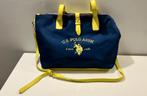 U.S. Polo Assn blauwe handtas met gele afwerking, Enlèvement ou Envoi, Comme neuf, Bleu, Sac à main