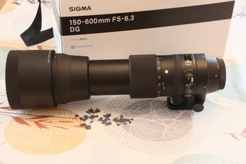 sigma 150 - 600 F/5 - 6.3 HSM contempory Canon EF beschikbaar voor biedingen