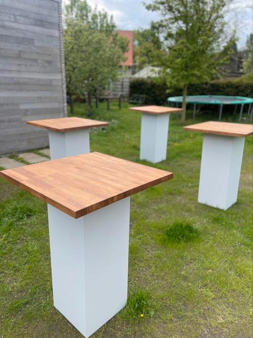 receptietafel statafel 4 stuks, Hobby en Vrije tijd, Feestartikelen | Verhuur, Zo goed als nieuw, Ophalen