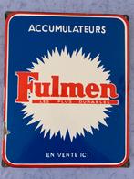 Plaque émaillée GARAGE batterie FULMEN, Enlèvement ou Envoi, Utilisé, Panneau publicitaire