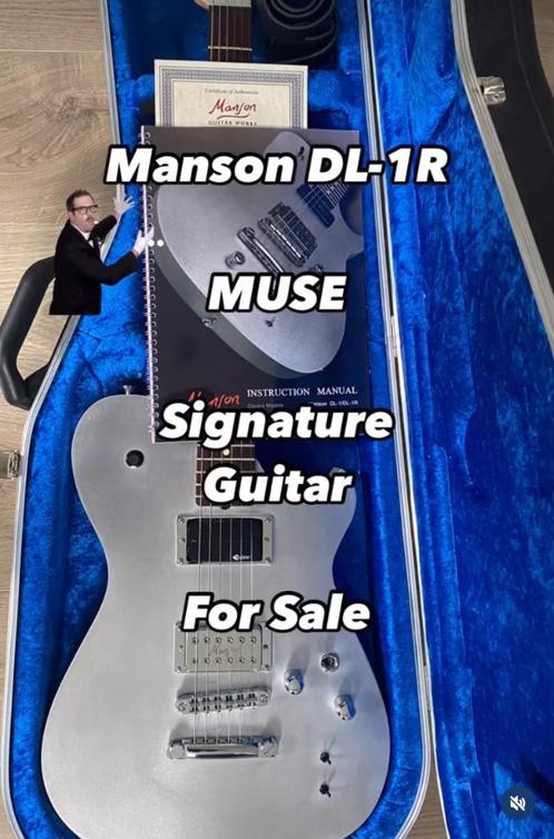Manson DL-1 guitare signature, Muziek en Instrumenten, Snaarinstrumenten | Gitaren | Elektrisch, Zo goed als nieuw, Solid body