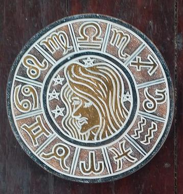 plaque murale signe astrologique zodiaque 30 cm vierge beschikbaar voor biedingen
