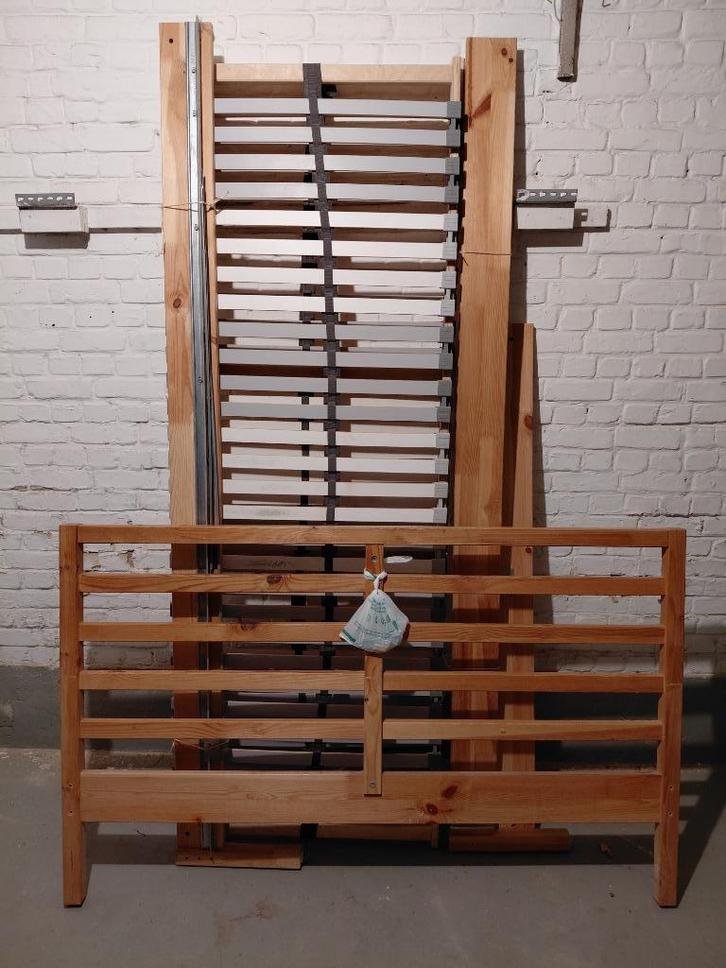 TARVA bedframe, grenen, 140x200 cm - IKEA, Huis en Inrichting, Slaapkamer | Bedden, Gebruikt, Tweepersoons, 140 cm, 200 cm, Hout