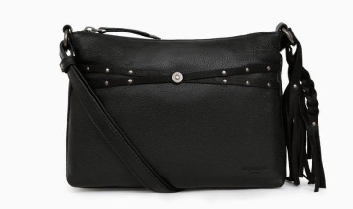 Handtas Hexagona Appaloosa crossbody zwart NIEUW, Handtassen en Accessoires, Tassen | Damestassen, Nieuw, Handtas, Zwart, Ophalen of Verzenden