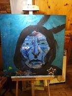 Olieverf schilderij espen hagen, Antiek en Kunst, Kunst | Schilderijen | Abstract, Ophalen of Verzenden