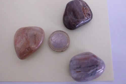 knuffelstenen versteend hout - 12 voor 8 euro !, Verzamelen, Mineralen en Fossielen, Ophalen of Verzenden