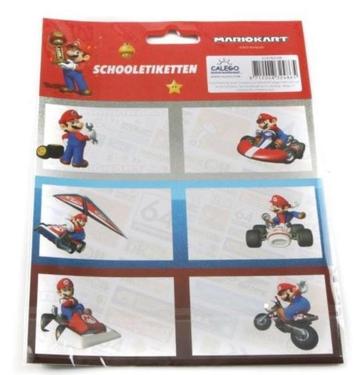 Super Mario Schooletiketten - 18 Stuks beschikbaar voor biedingen