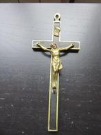 Ebbenhouten bronzen kruisbeeld: 15 cm bij 6 cm, Antiek en Kunst, Ophalen of Verzenden