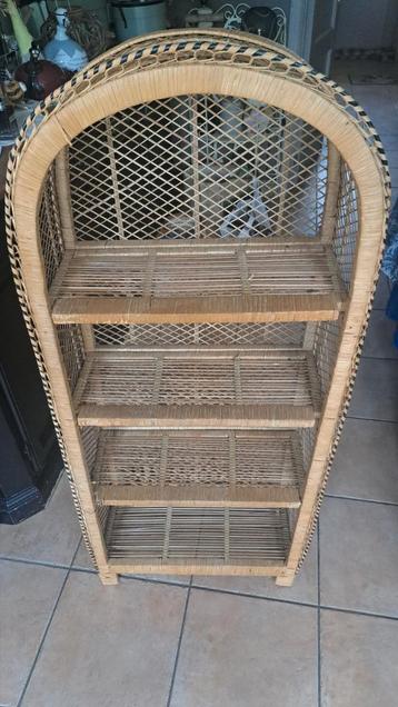 Étagère en rotin ancien tres bonne état, Enlèvement ou Envoi, Comme neuf
