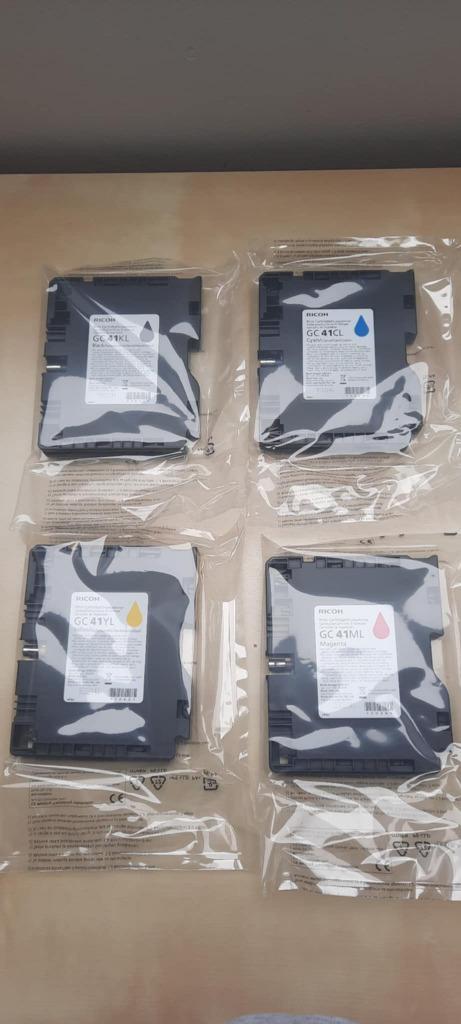 Cardridgen voor een Ricoh printer - 4 stuks - 4 kleuren, Computers en Software, Printerbenodigdheden, Nieuw, Cartridge, Ophalen