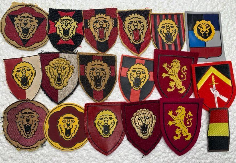 ABL Patches, LOT 17x INFANTRY Divisies n Corpsen 1946-1972, Collections, Objets militaires | Général, Armée de terre, Enlèvement ou Envoi