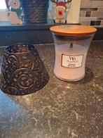 Wood wick kaars, Huis en Inrichting, Woonaccessoires | Kandelaars en Kaarsen, Ophalen, Gebruikt, Kaars