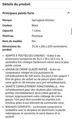 Sorbetiere NEUVE sous garantie et emballage, Enlèvement, Neuf, Élément de refroidissement