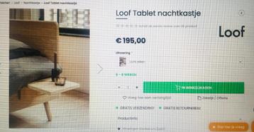 Loof Tablet Nachtkastje – Nieuw! beschikbaar voor biedingen