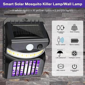 Mosquito Killer, panneau solaire portable avec piège à moust