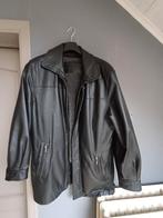 Echt leder jas halflang (heren), Kleding | Heren, Jassen | Winter, Ophalen, Zo goed als nieuw, Maat 52/54 (L), Zwart