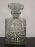 Decoratieve glazen karaf voor sterke drank, Antiek en Kunst, Antiek | Glaswerk en Kristal, Ophalen of Verzenden