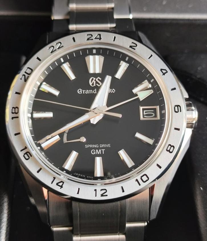 T.K. i.nw.st. Grand Seiko Evolution 9 GMT Titanium, 03-2025, Handtassen en Accessoires, Horloges | Heren, Zo goed als nieuw, Polshorloge