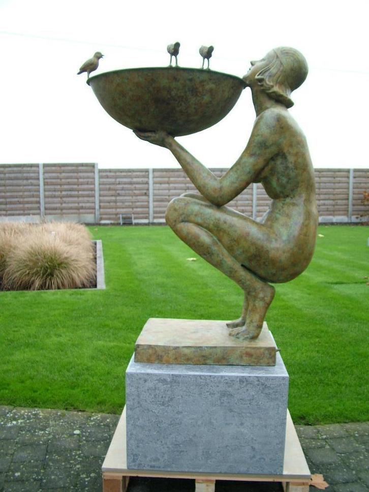 BRONZEN ART-DECO FONTEIN AAN OUDE PRIJS? OOK ANDERE KOOPJES!, Tuin en Terras, Waterpartijen en Fonteinen, Nieuw, Fontein, Overige materialen