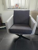 2 x leren draai stoelen, Huis en Inrichting, Zetels | Zetels, Ophalen, Zo goed als nieuw, Leer