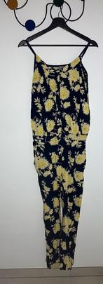 Jumpsuit gebloemd, Zwart, Ophalen of Verzenden, Zo goed als nieuw, Maat 36 (S)