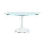 Table ronde en verre, Maison & Meubles, Enlèvement, Utilisé, Verre