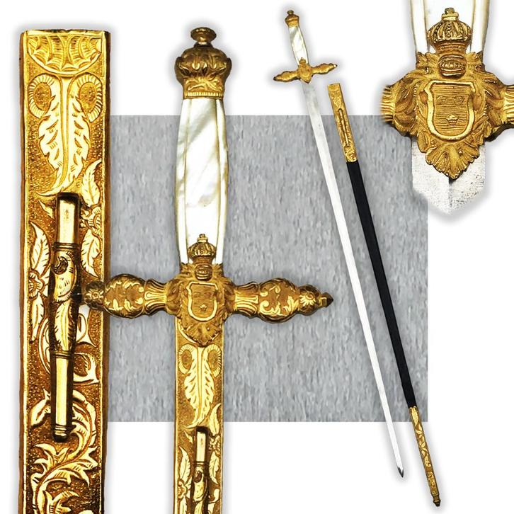 🚨 ZELDZAME General Luxury Sabel/Zwaard uit het Franse Rijk, Verzamelen, Militaria | Algemeen, Landmacht, Zwaard of Sabel, Verzenden