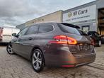 Peugeot 308sw 2.0hdi Allure Automaat/Pano/Leder/led/EURO 6!!, Auto's, Bruin, Leder, Bedrijf, 5 deurs