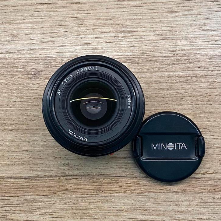 Minolta AF 28mm f2.8* zo goed als nieuw, Audio, Tv en Foto, Fotocamera's Analoog, Zo goed als nieuw, Spiegelreflex, Minolta, Ophalen of Verzenden