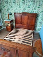 Antiek bed 1.20x1.90 m twijfelaar, Huis en Inrichting, Slaapkamer | Bedden, Ophalen, Twijfelaar, 190 cm of minder, 120 cm
