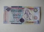 Libië-bankbiljet van 1 dinar 2009-negen, Verzenden