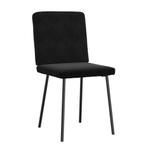 4 stoelen, zwart, fluweel, Huis en Inrichting, Stoelen, Ophalen, Zwart, Nieuw, Metaal