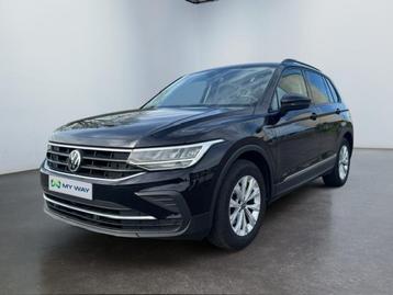 Volkswagen Tiguan Life*Cuir*Caméra*Sièges chauffants*Boite, Auto's, Volkswagen, Automaat, Zwart, Bedrijf, Diesel