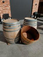 Eiken wijnvat/ Wijnton/ regenton/ ijsbad/ decoratie/wijn ton, Tuin en Terras, Regentonnen, Ophalen, Zo goed als nieuw, Hout