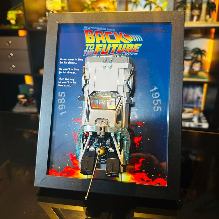 Lego DeLorean compatibel frame, Kinderen en Baby's, Speelgoed | Duplo en Lego, Zo goed als nieuw, Lego, Ophalen of Verzenden