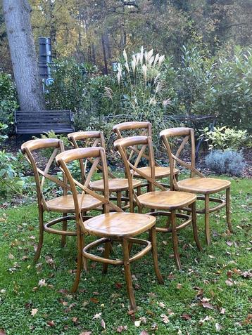 6 crossback stoelen massief hout farmhouse stoelen beschikbaar voor biedingen