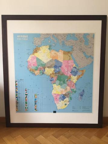 Carte politique de l'Afrique, Enlèvement, Géographie