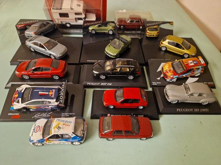 Voitures miniatures Peugeot 1/43e, Hobby en Vrije tijd, Modelauto's | 1:43, Zo goed als nieuw, Auto, Norev, Ophalen