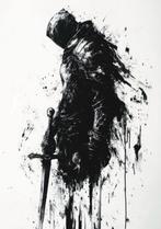 Dark Souls - Black Shadow - Limited - Certificate - 29,7x42, Neuf, Enlèvement ou Envoi, Studio@sdimart1996.com, SDIMART 1996 Studio