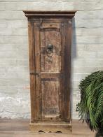 Antieke kast met deur - 147 cm hoog + 56 cm breed, Ophalen of Verzenden