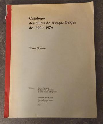 Catalogue des billets de banque Belges de 1900 à 1974 - Mori beschikbaar voor biedingen