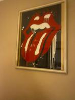 Rolling Stones glasgravure handwerk 150€ kader in, Antiek en Kunst, Ophalen