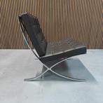 Knoll Barcelona chair - Volo zwart leder, Antiek en Kunst, Ophalen of Verzenden