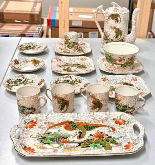 zeldzaam UK Engels Phoenix ware Engeland servies set theepot, Antiek en Kunst, Antiek | Servies compleet, Ophalen of Verzenden